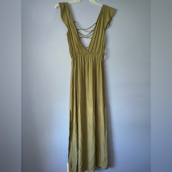 Vince Camuto Other - Vince Camuto Maxi Swim Cover Up Olive Army Green Dress Small